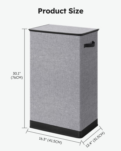 Collapsible Laundry Basket with Lid 100L Large Hamper, Washing Baskets for Laundry with Inner Bag and Handles - Bedrooms Dirty Clothes Bin